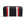 Black Striped Double Zipper Wallet