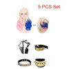 Harley Quinn Set : Wigs Necklace Bracelet Belt Holster Suicide Cosplay Costume