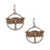 Burnished Metal Dragonfly Earrings
