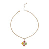 Multi Color Luxury French Designer Flower Necklace