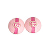 Dome Pastel Pink Designer Studs