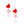 Multi Triple Link Heart Earrings