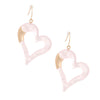 Light Pink Matte Gold Earrings