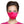 Fuchsia and Black Tie Dye Mask