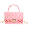 Pink Jelly Top Handle Mini Crossbody