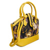 Yellow Painted Flower Zipper Bag