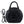 Black Rose Rounded Handbag