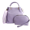 Purple Tote Canvas Strap Bag Set