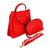 Red Tote Canvas Strap Bag Set