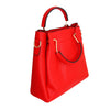 Red Tote Canvas Strap Bag Set