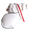 White Tote Canvas Strap Bag Set