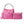 Fuchsia Satchel Canvas Strap Bag Set