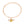 Yellow Striped Bee Chain Link Necklace