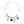 Pink Green Sorority Charm Necklace
