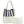 White Denim Stripe Handbag Set