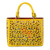 Yellow Laser Cut Tote Bag Set