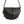 Black Pleated Semicircle Crossbody