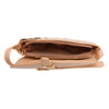 Light Brown Pleated Semicircle Crossbody