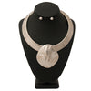 Silver Collar Organic Necklace Set