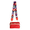 Multi Chevron Red Bag Strap