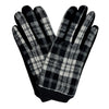 Black Plaid Smart Touch Gloves