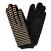 Olive Houndstooth Smart Gloves