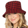 Red Buffalo Plaid Bucket Hat