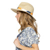 Ivory Chevron Band Panama Hat