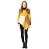 Mustard Colorblock Poncho