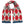 Red Pixel Argyle Scarf