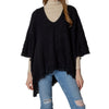 Black Crochet Poncho