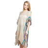 Taupe Rainbow Weave Kaftan