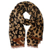 Camel Leopard Reversible Cozy Scarf