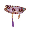 Purple Glass Bead 4 Pcs Bracelets