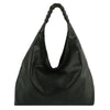 Black Braided Hobo Bag