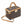 Brown Square Trunk Handbag