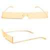 Skinny Orange Bottom Frame Glasses