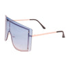 Blue Designer Shield Sunglasses