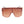 Brown Designer Shield Sunglasses