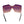 Purple Geometric Shield Sunglasses