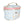 Marbled Blue Round Cosmetic Pouch