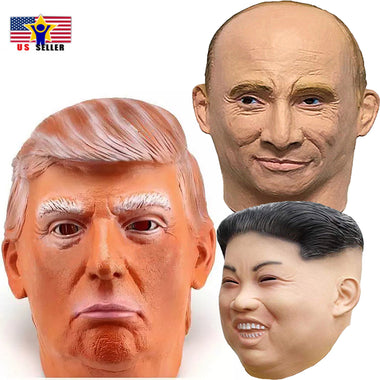 Trump Putin Kim Jong Un - North Korea Costume Rubber Latex Leader Mask Halloween