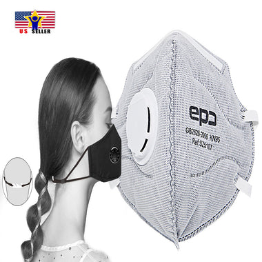 FDA CE Certified KN95 Mask protective Face Comportable Cover Anti Spit Saliva No Ear Pain Clasp Hook