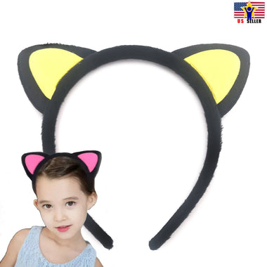 Women Girl Teen Kids Cute Hair Band Handmade Cat Ear Headband Halloween Party