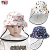 Protective Anti Spit Dust Animal Fruit Print Bucket Kid Sun Cover Shield Hat Cap