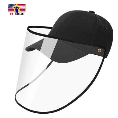Detachable Protective Cap Shield Anti Spitting Saliva Cover Face Baseball Hat US