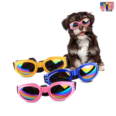Dog Cat Goggles Eye Wear UV Protection Foldable Adjustable Waterproof Pet Sungla