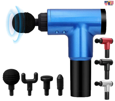 6 Gears Muscle Deep Tissue Massager Wireless Fascia Gun Gym Recharge 4000r/min