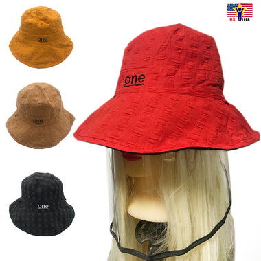 Double Sides Protective Cap Anti Saliva Spitting Face Shield Bucket Sun Fishing