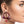 Burgundy Wrapped Ring Earrings Featuring Red Glitter Drop Ball